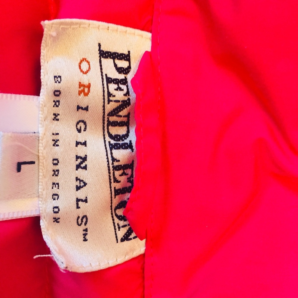 Pendleton Original Pink Down Puffer Vest Large - image 2